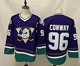 Ducks 96 Charlie Conway Purple 2020-21 Reverse Retro Adidas Jersey,baseball caps,new era cap wholesale,wholesale hats